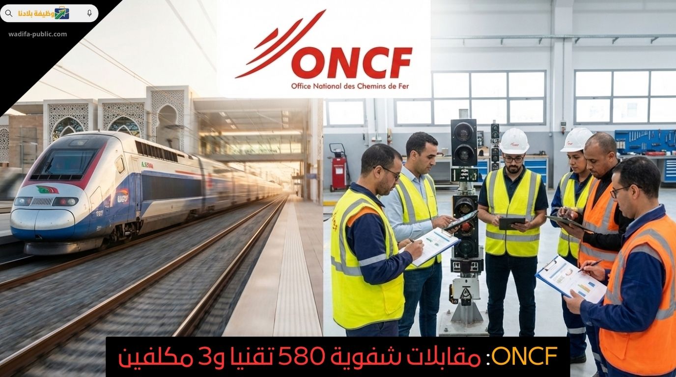 ONCF: مقابلات شفوية 580 تقنيا و3 مكلفين