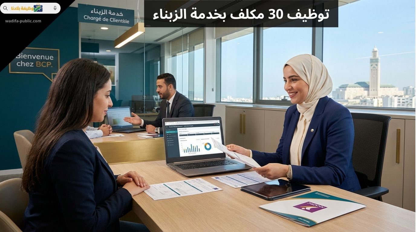 توظيف 30 مكلف بخدمة الزبناء