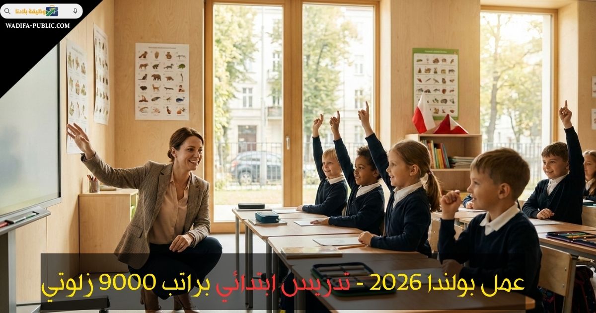 عمل بولندا 2026 - تدريس ابتدائي براتب 9000 زلوتي